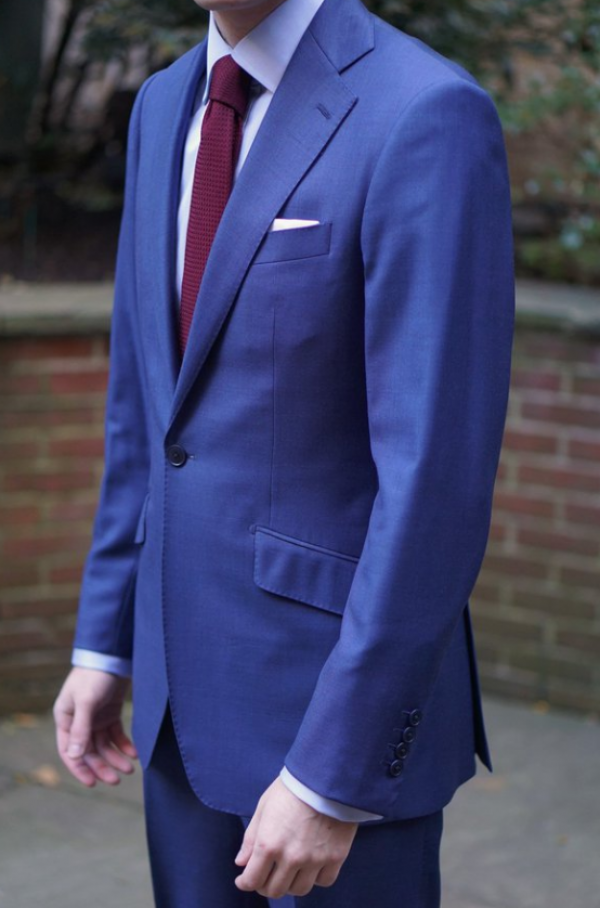 Jas Slim Fit dengan Kancing Tertutup